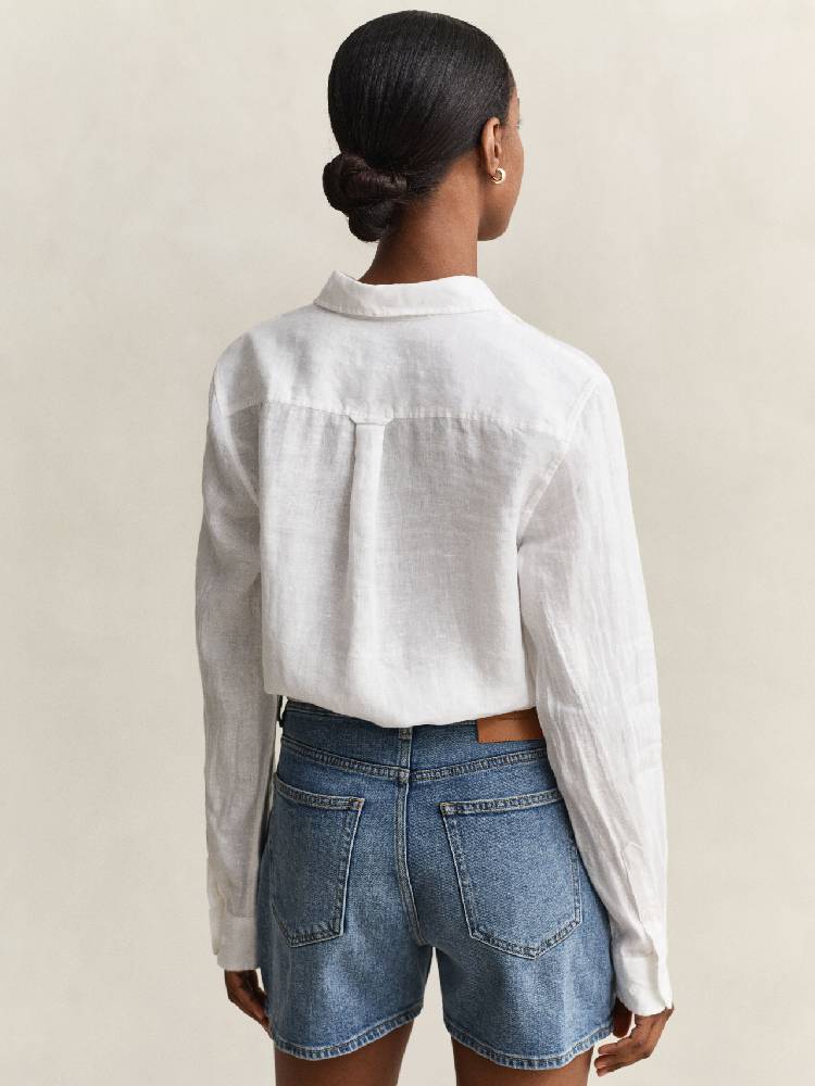 Reg Linen Ls Shirt