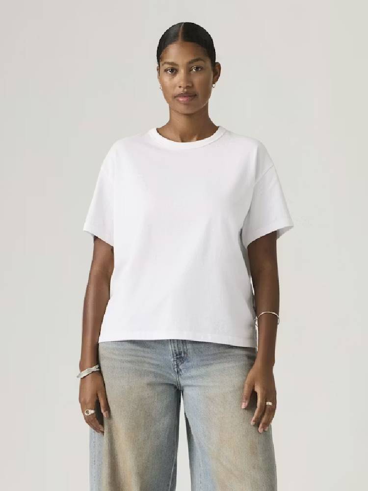 VINTAGE SS TEE BRIGHT WHITE HEAVYWEIGHT
