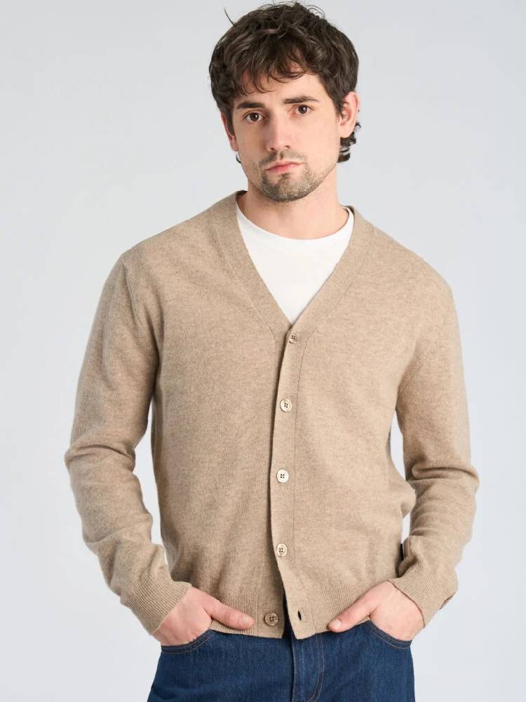 Recycle Lambswool Mix Cardigan