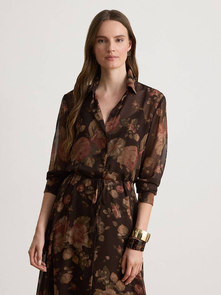 WOVEN-SHIRT DRESS-DRESSES