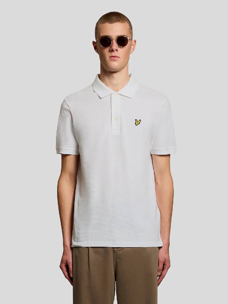 Popcorn Jacquard Polo Shirt