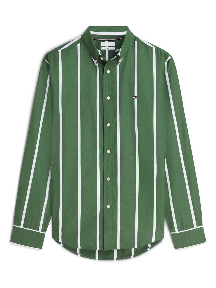 Spaced Stripe Poplin Rf Shirt