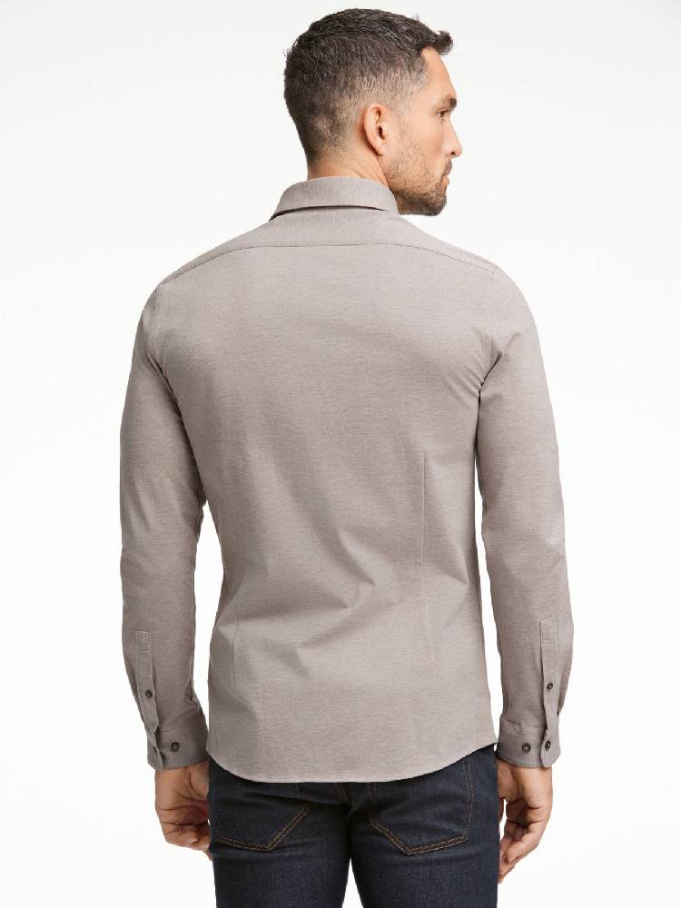 Piqué knitted shirt L/S