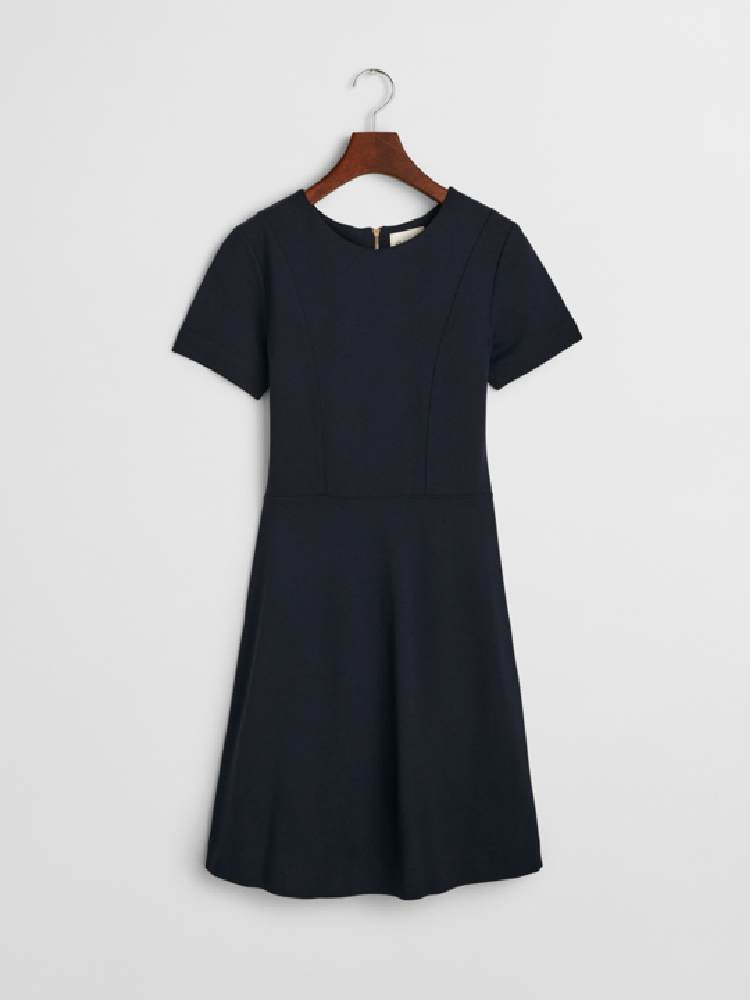 FIT AND FLARE SS JERSEY DRESS