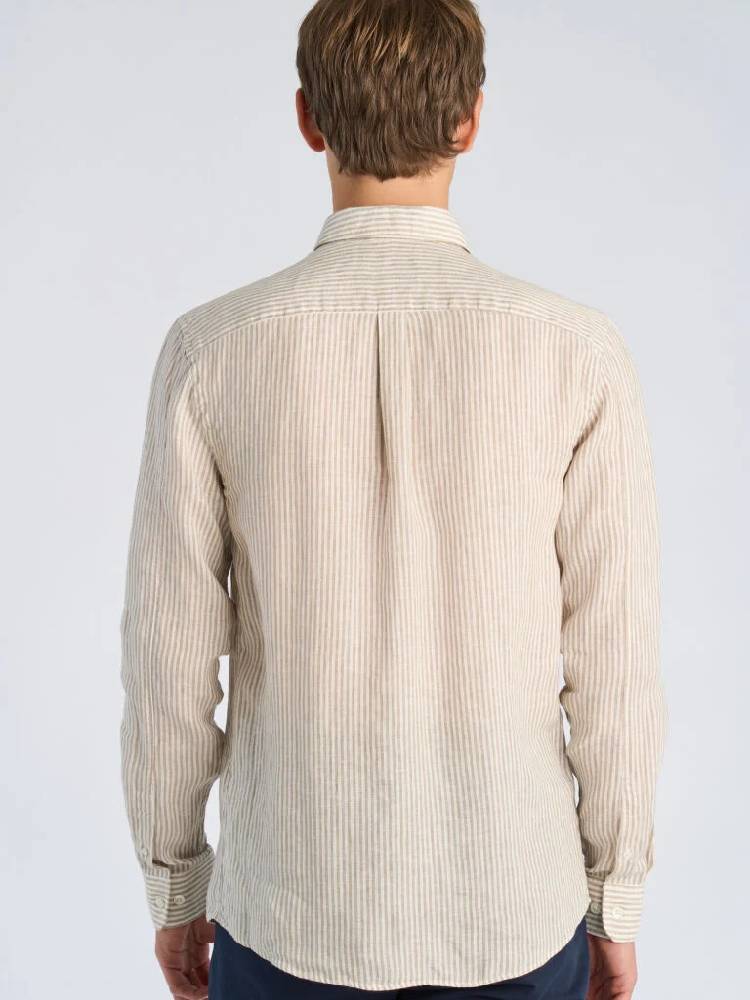 Pure linen L/S shirt