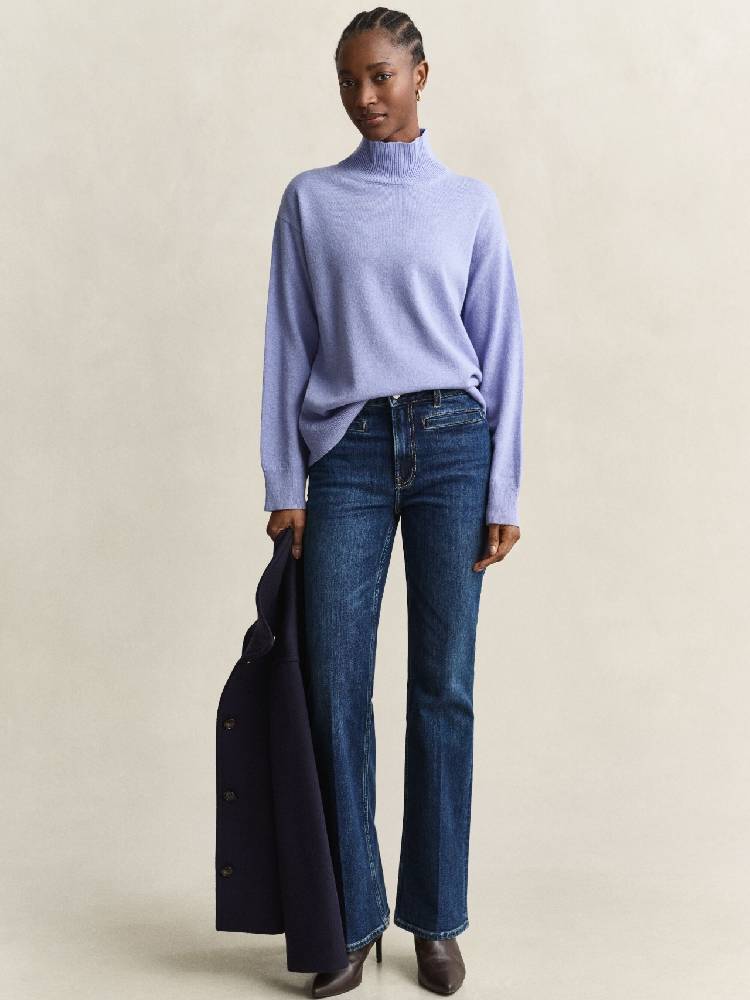 Superfine Lambswool Mockneck