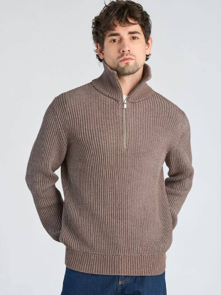 Half Zip Knit Jumper
