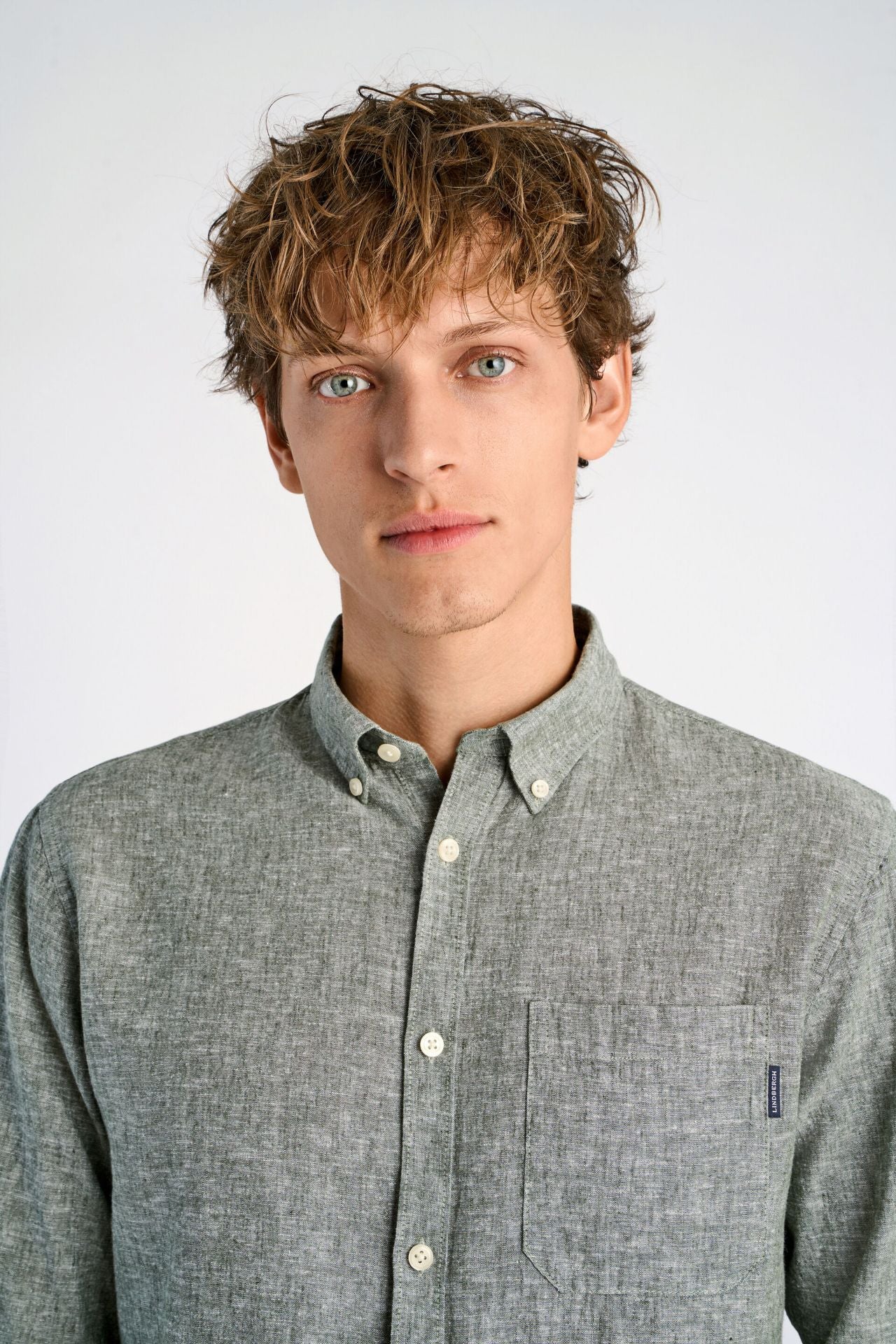 Cotton/linen shirt L/S
