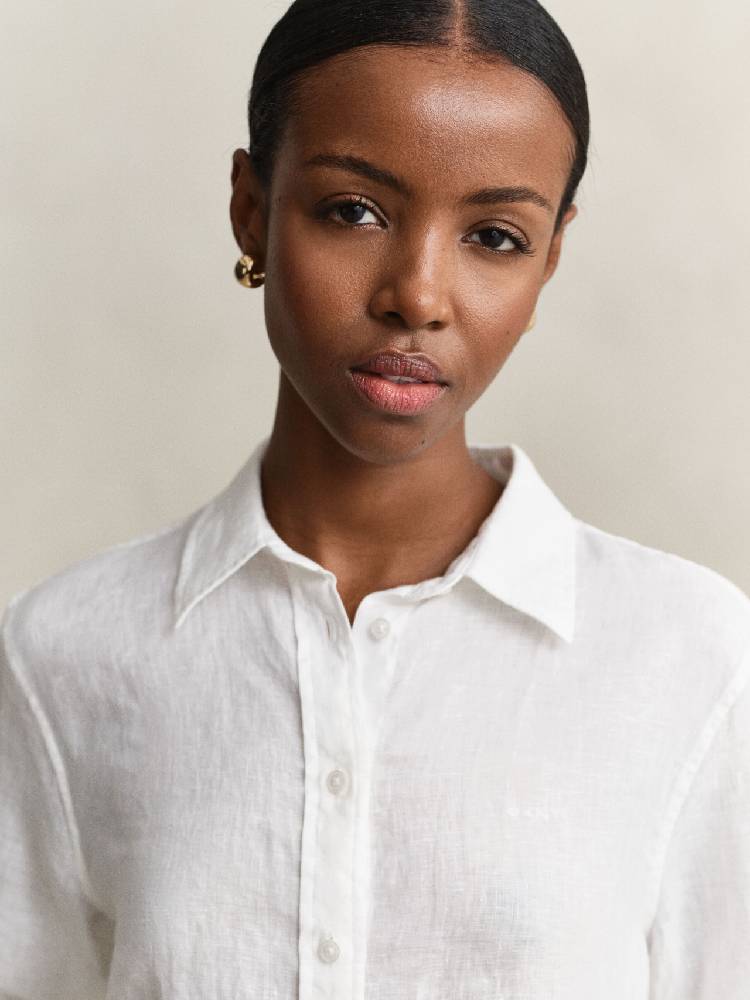Reg Linen Ls Shirt