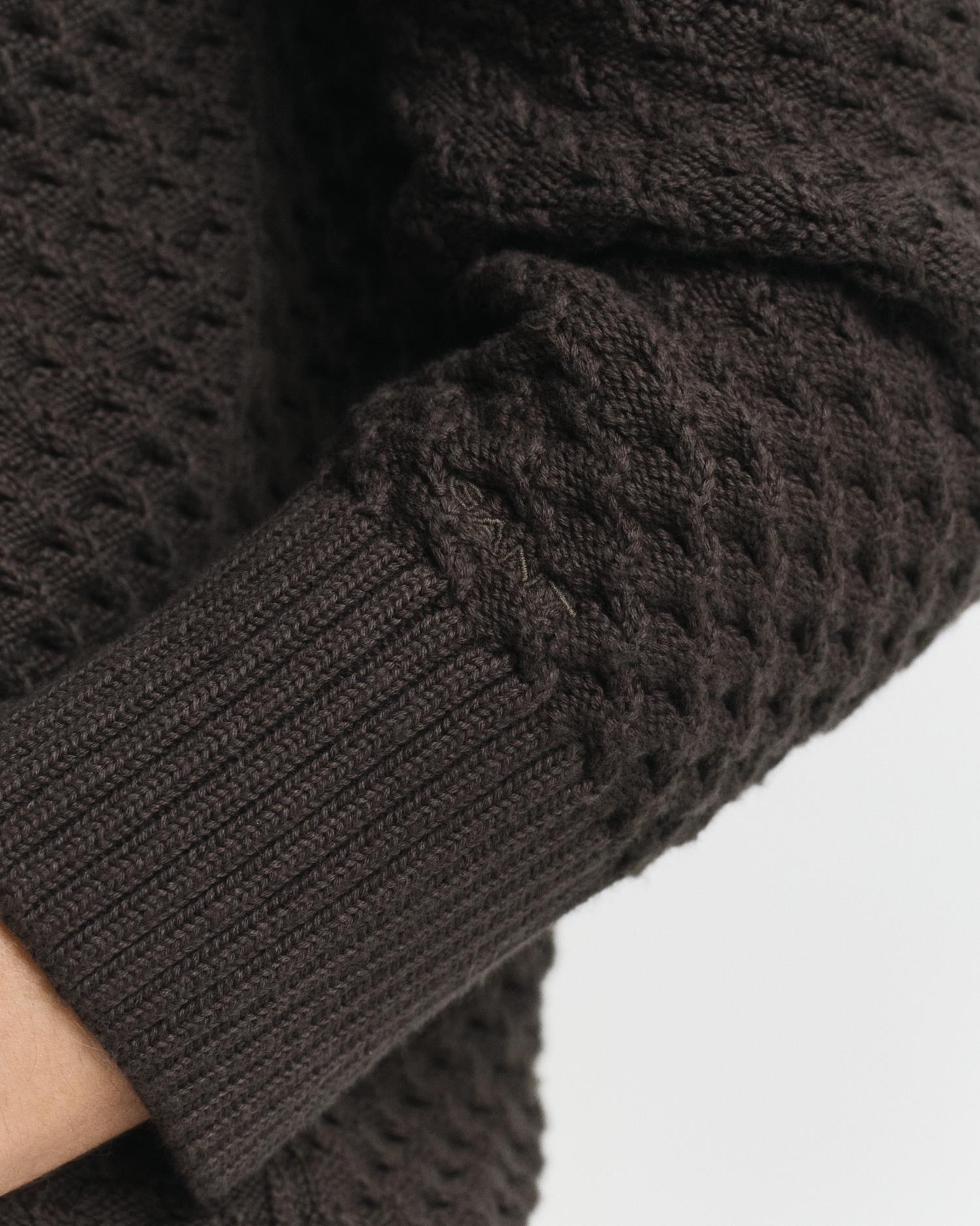 Cotton Texture Half Zip