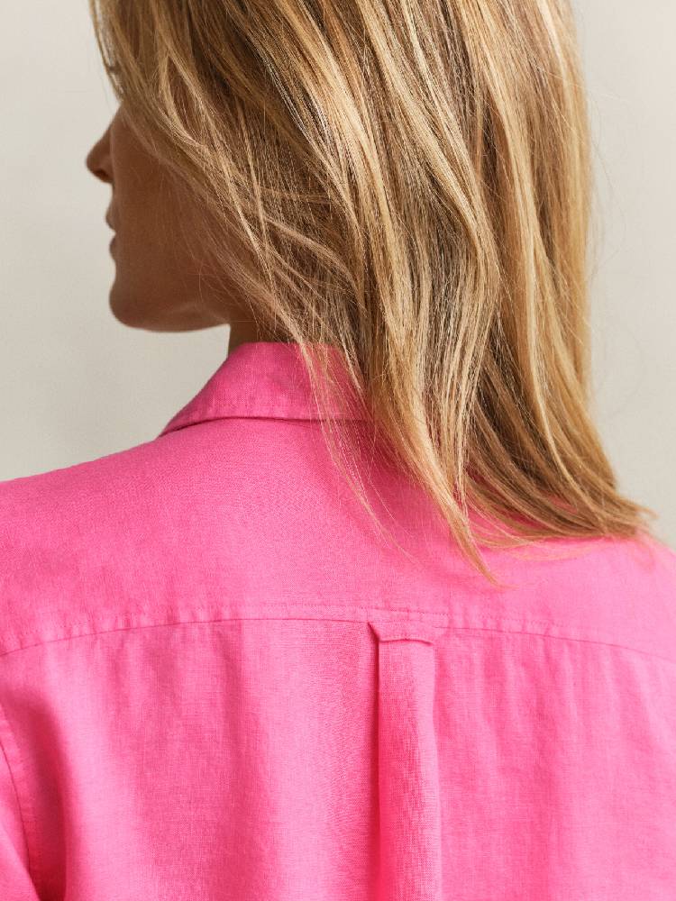 Reg Linen Ls Shirt
