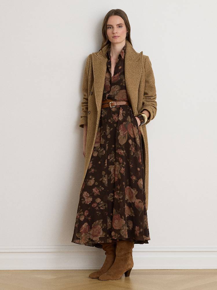 WOVEN-SHIRT DRESS-DRESSES