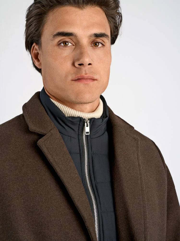 Detachable Collar Lapel Coat
