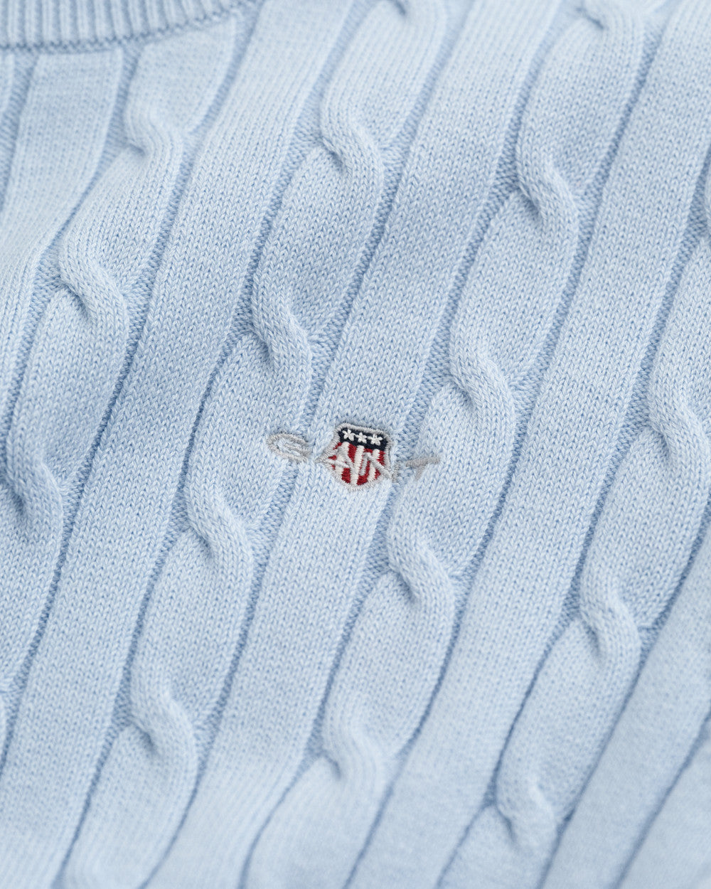 STRETCH COTTON CABLE SS C-NECK