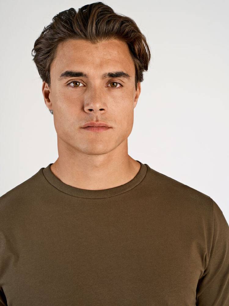 Mens stretch crew neck tee S/S