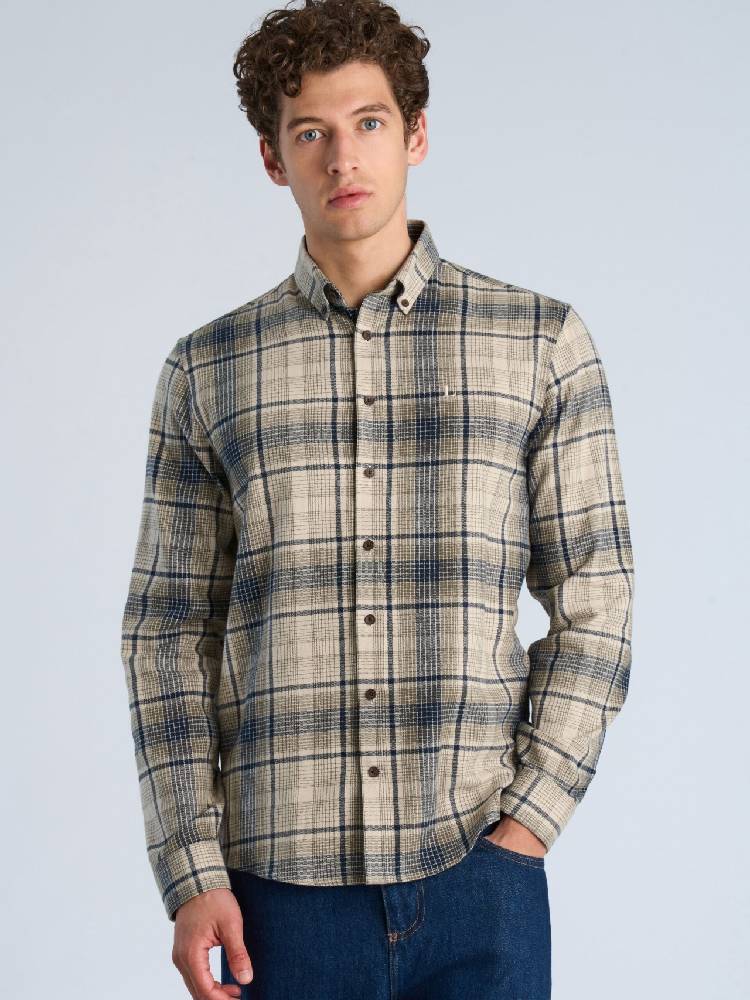 Checked Brushed Shirt L/s