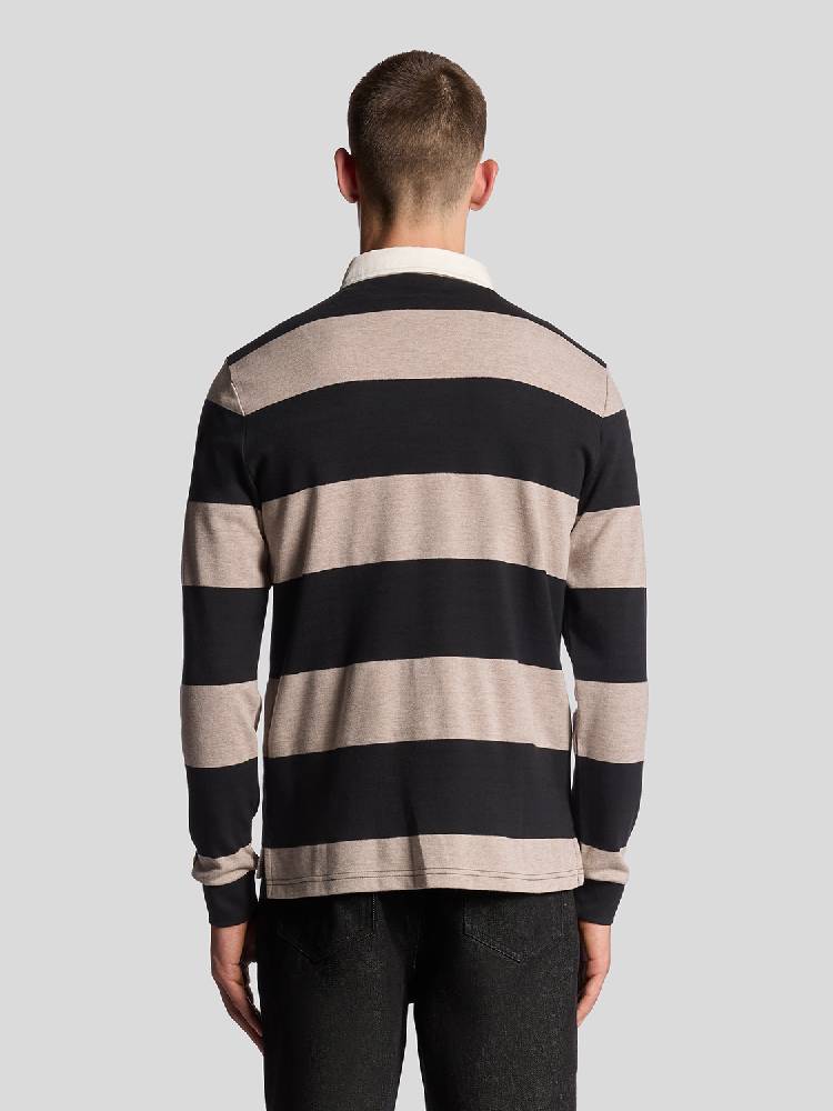 Striped Rugby Polo Shirt