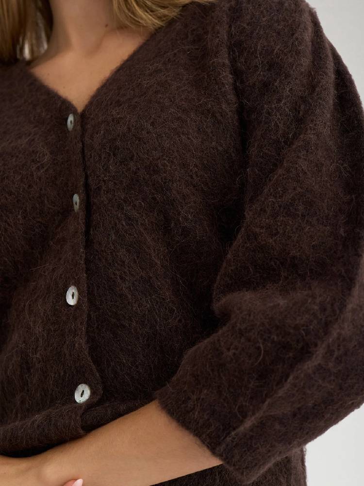 NUSURI BRUSHED SS CARDIGAN
