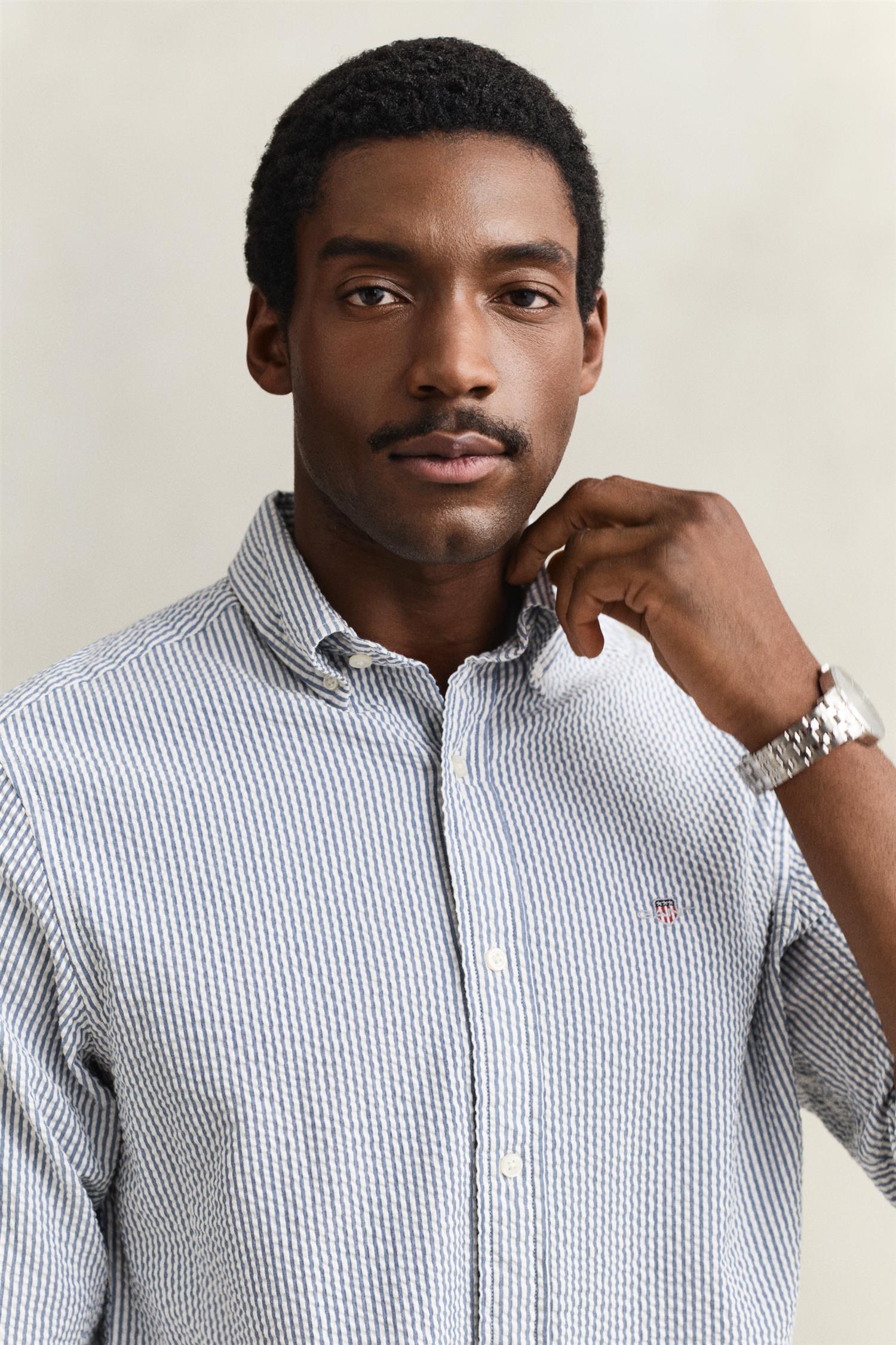 Reg Seersucker Stripe Shirt