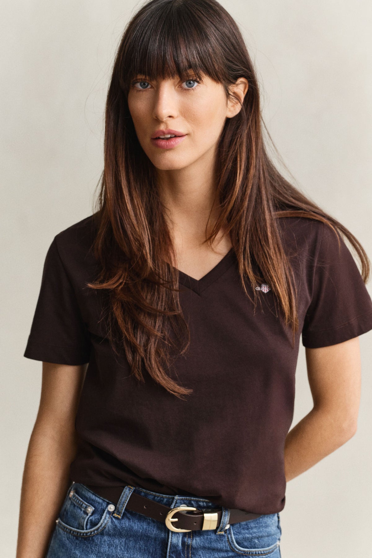 Reg Shield Ss V-Neck T-Shirt