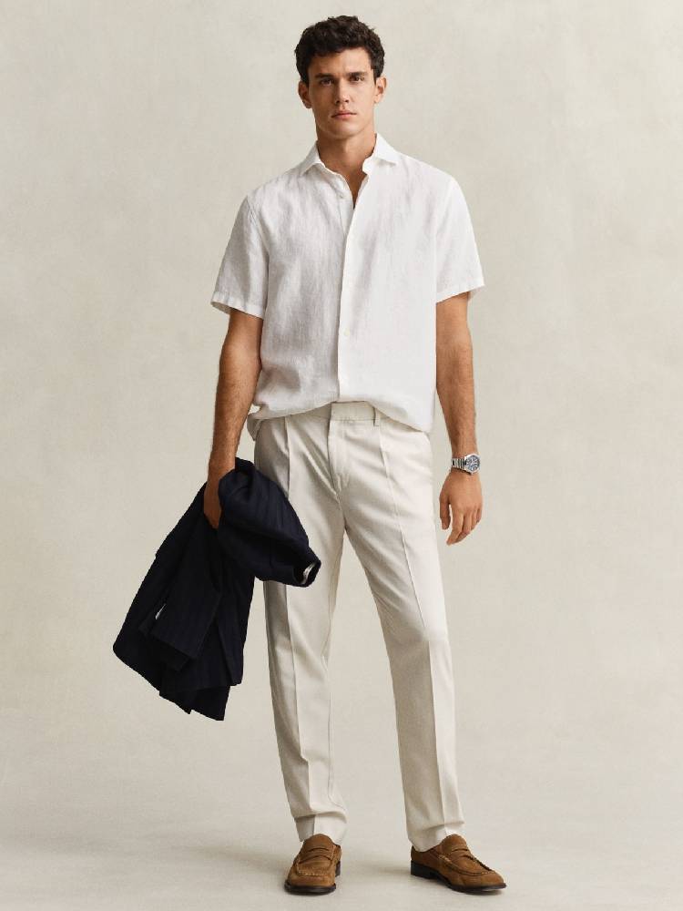 Slim Smart Cot/lyocell Pants