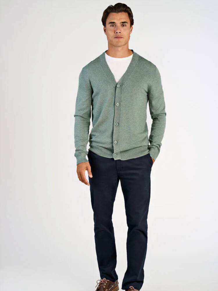 Ecovero v-neck button cardigan
