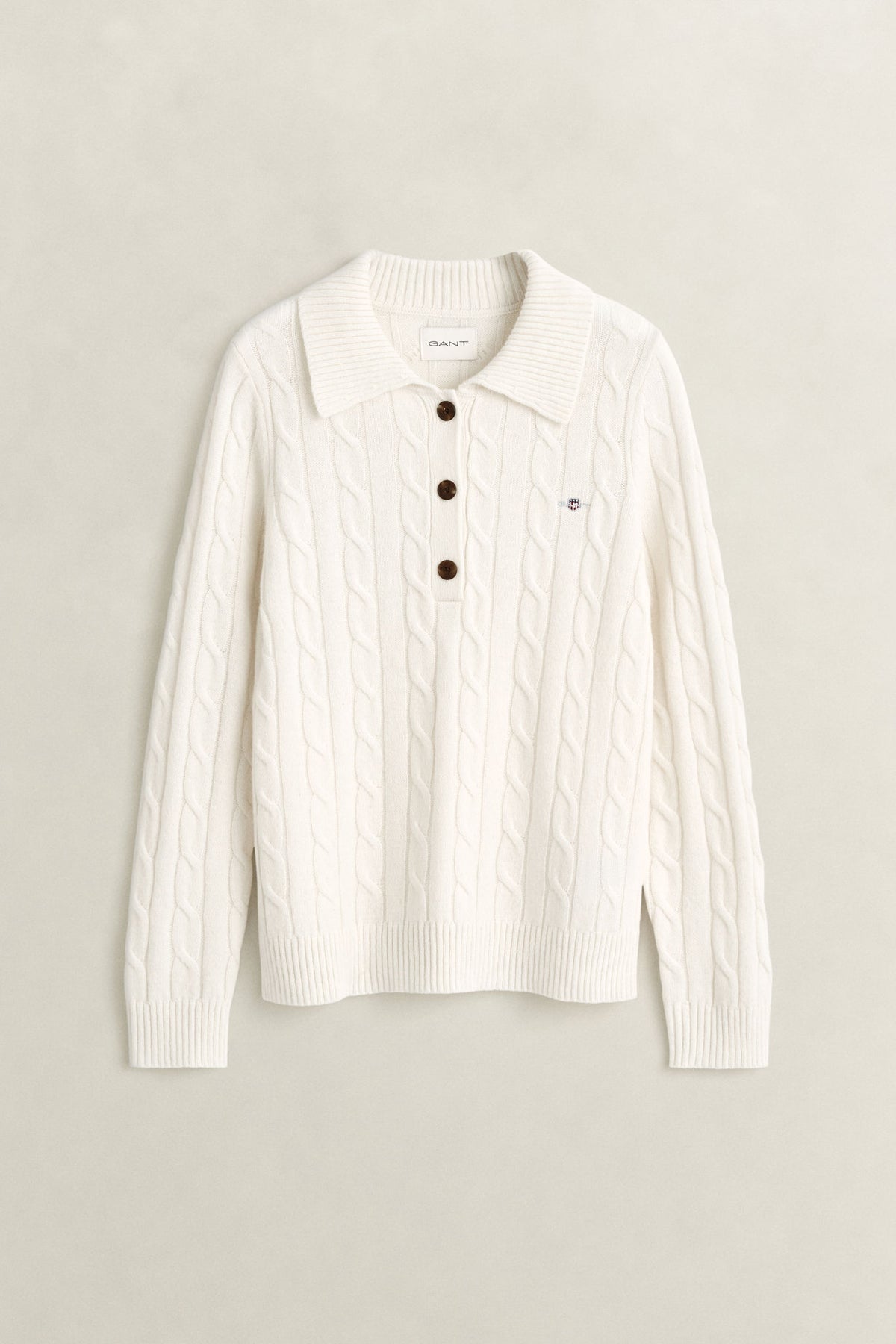 Lambswool Cable Knit Rugger