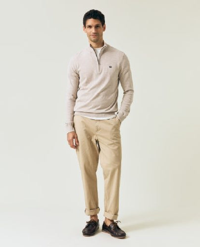 Cotton Half-Zip Sweater
