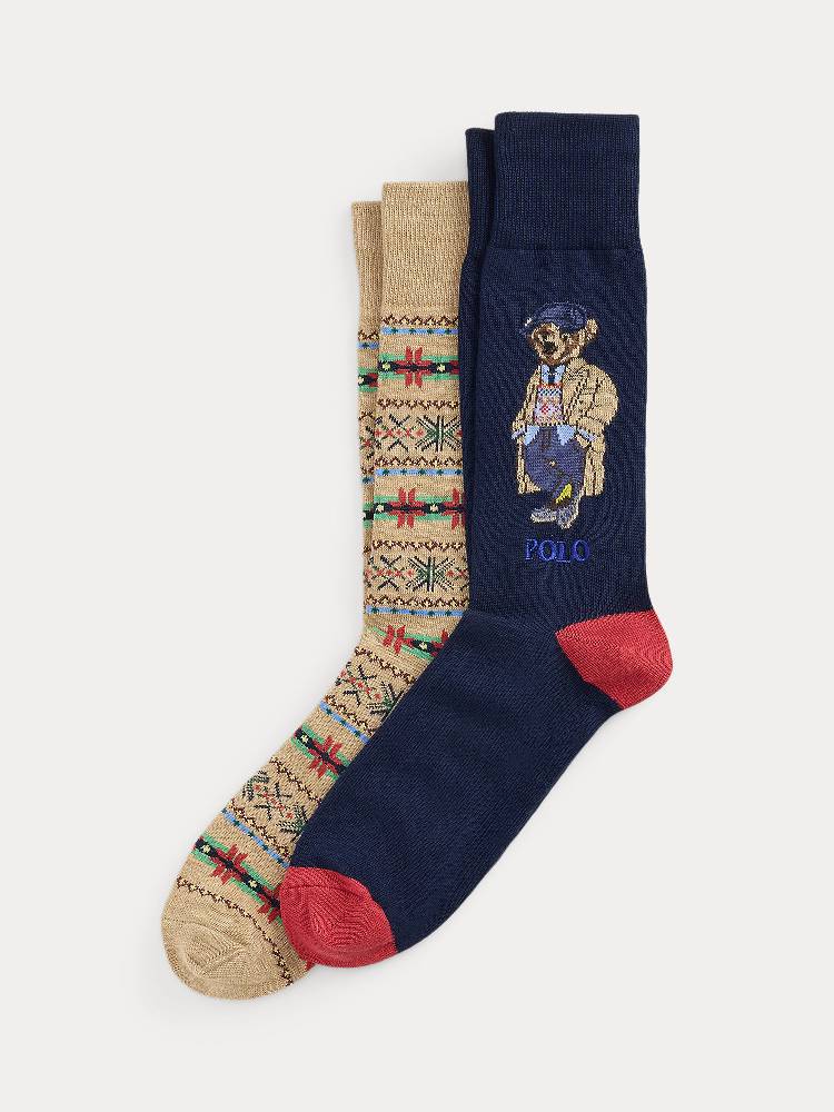 2P CTN BEAR-CREW SOCK-2 PACK