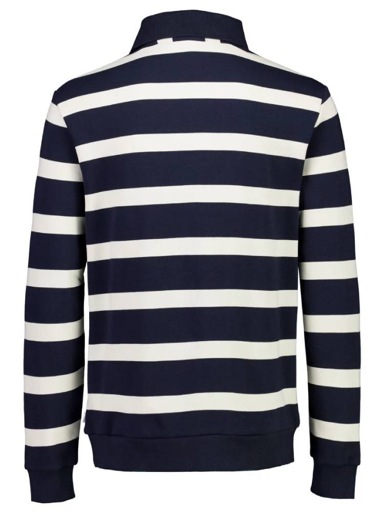 Striped polo sweatshirt L/S