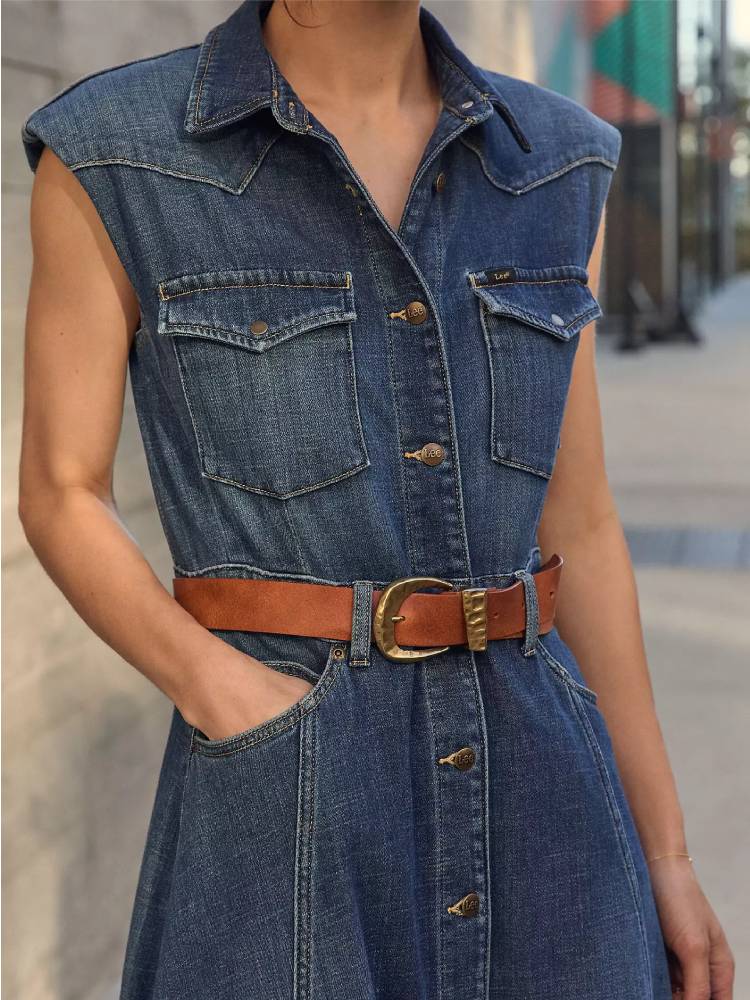 MAXI WESTERN DRESS DARK MAGIC