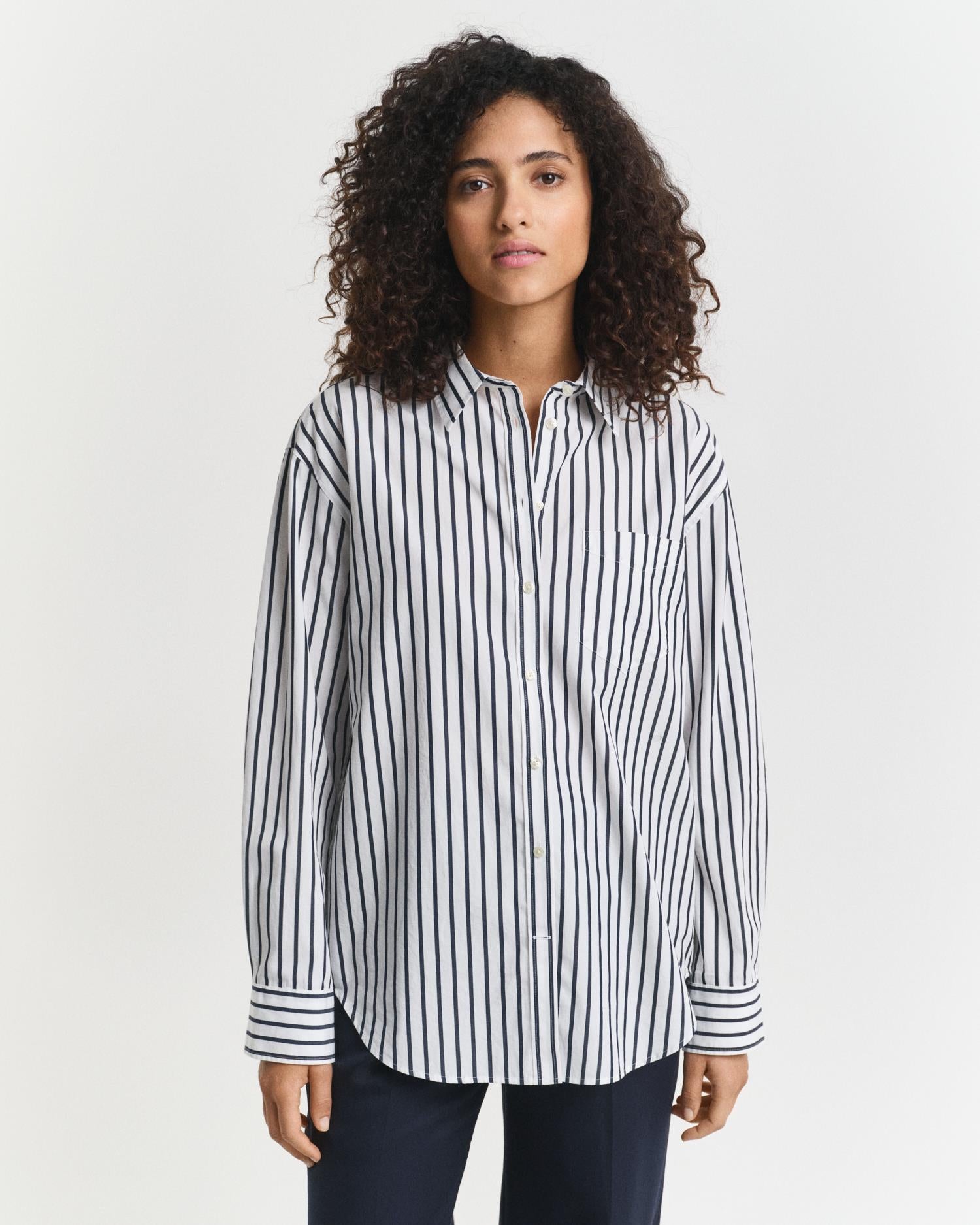 REL CLASSIC POPLIN STRIPED SHIRT
