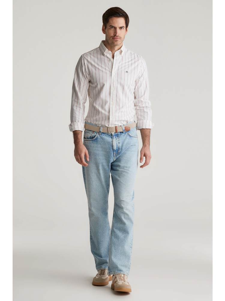 SLIM OXFORD STRETCH STRIPE SHIRT