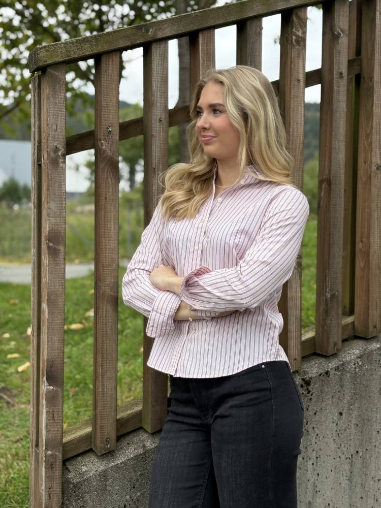 Reg Classic Poplin Striped Shirt