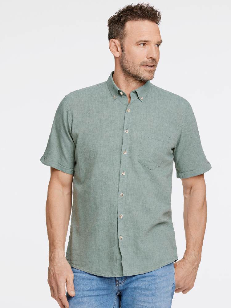 Cotton/linen shirt S/S