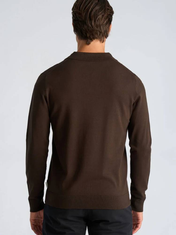 Soft Viscose Blend V-Neck Polo