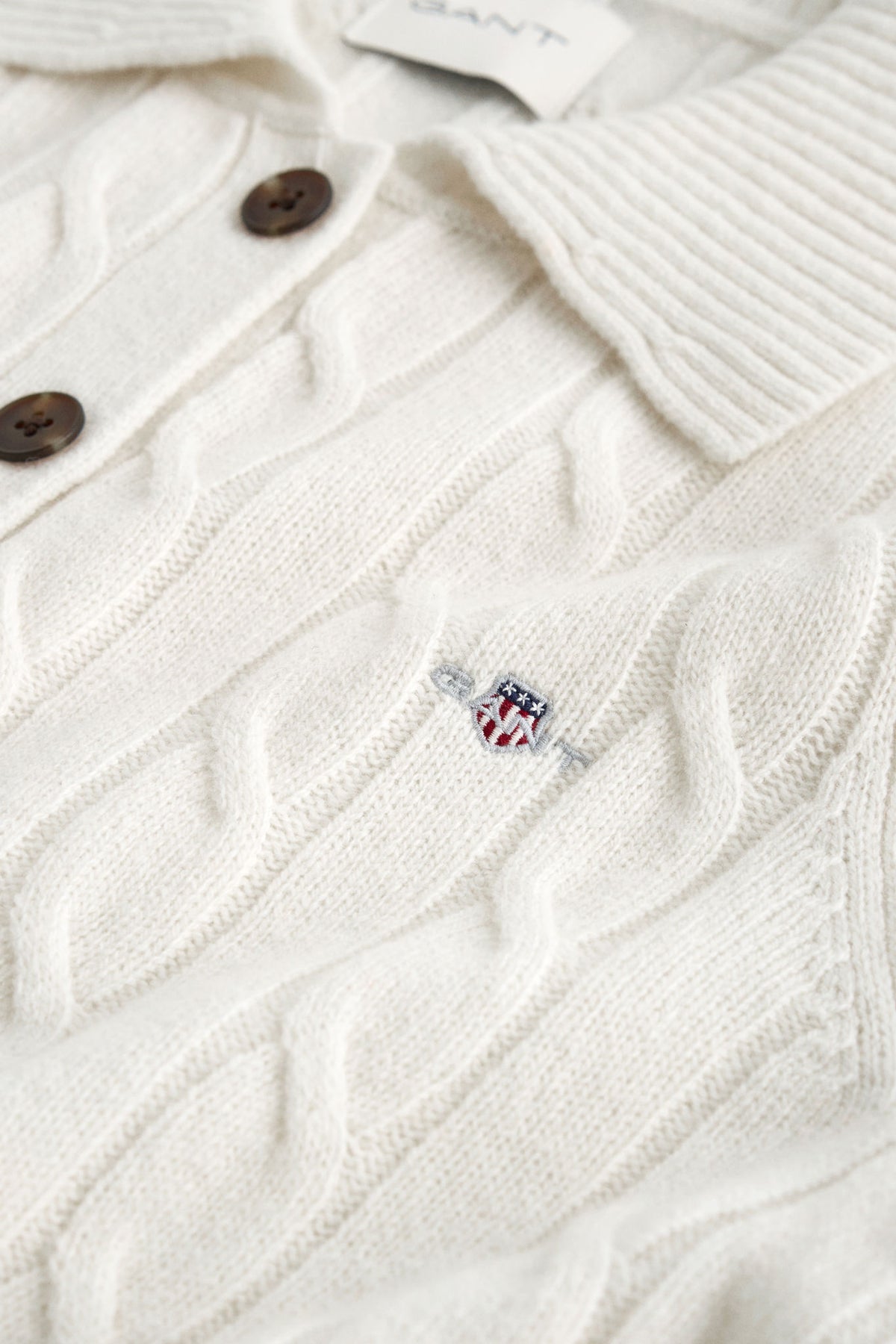 Lambswool Cable Knit Rugger