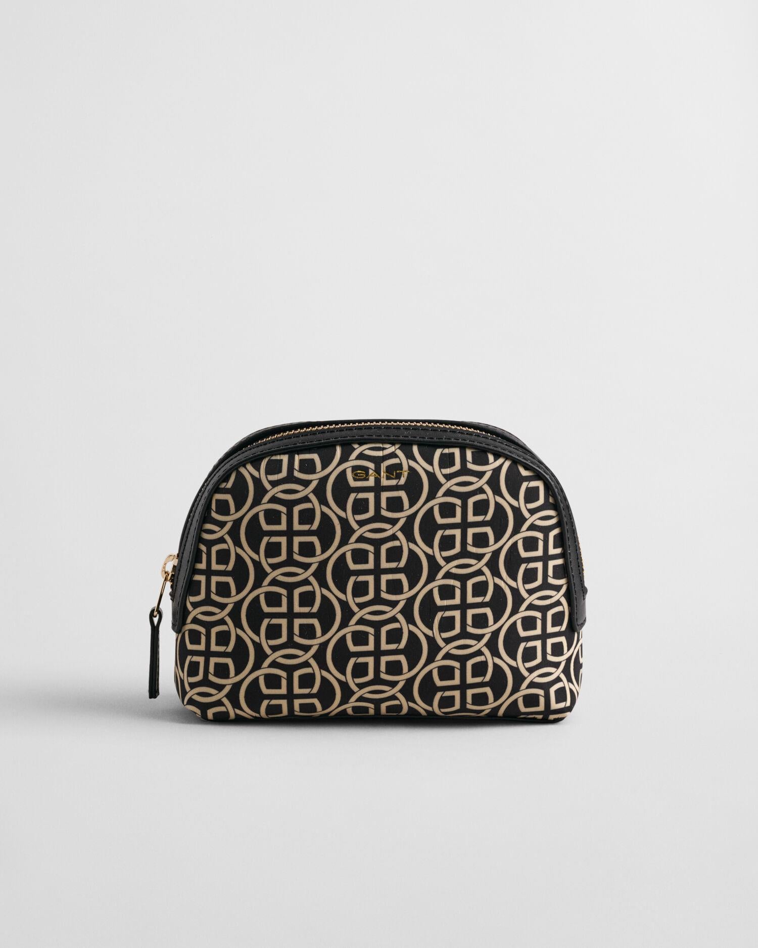 G PATTERN FABRIC MAKE UP BAG