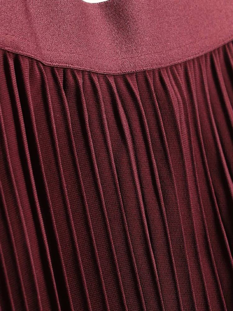 Pleated Midi Skirt
