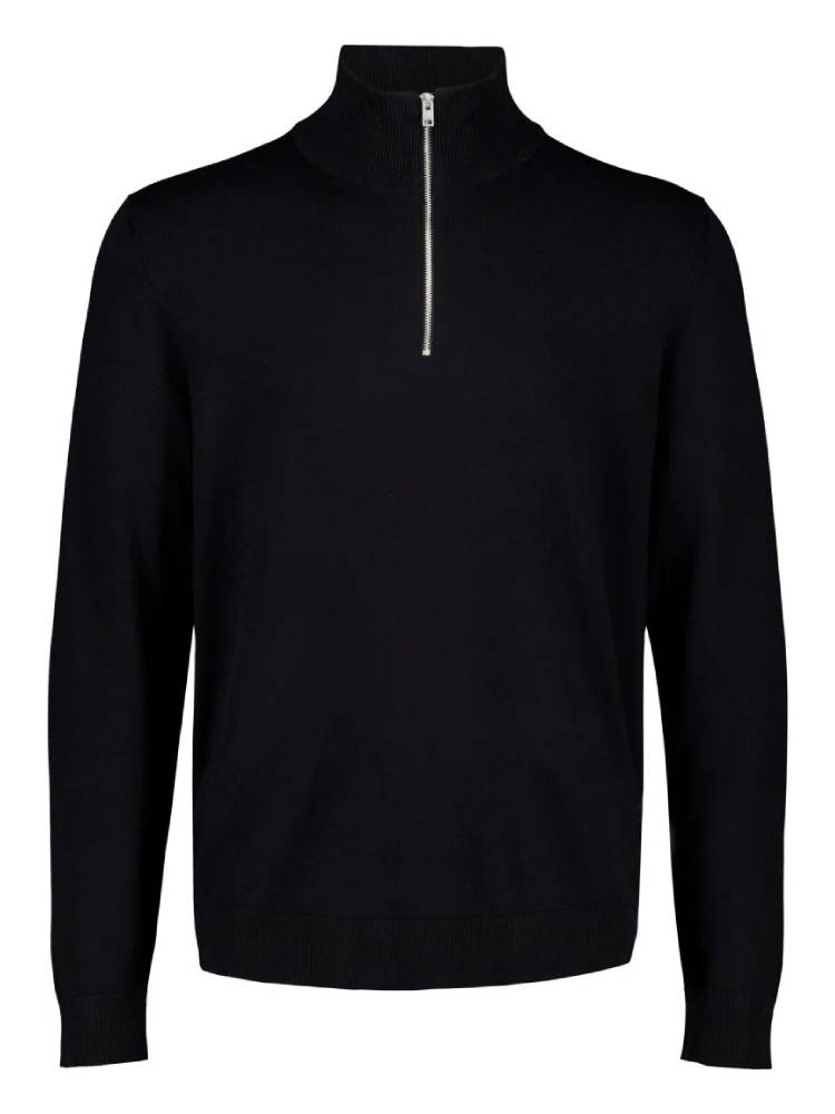 Soft Viscose Blend Half Zip Sweater