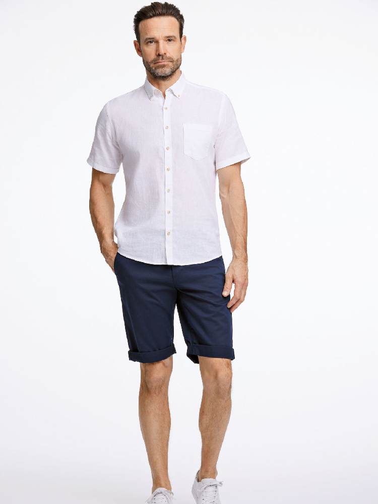Cotton/linen shirt S/S