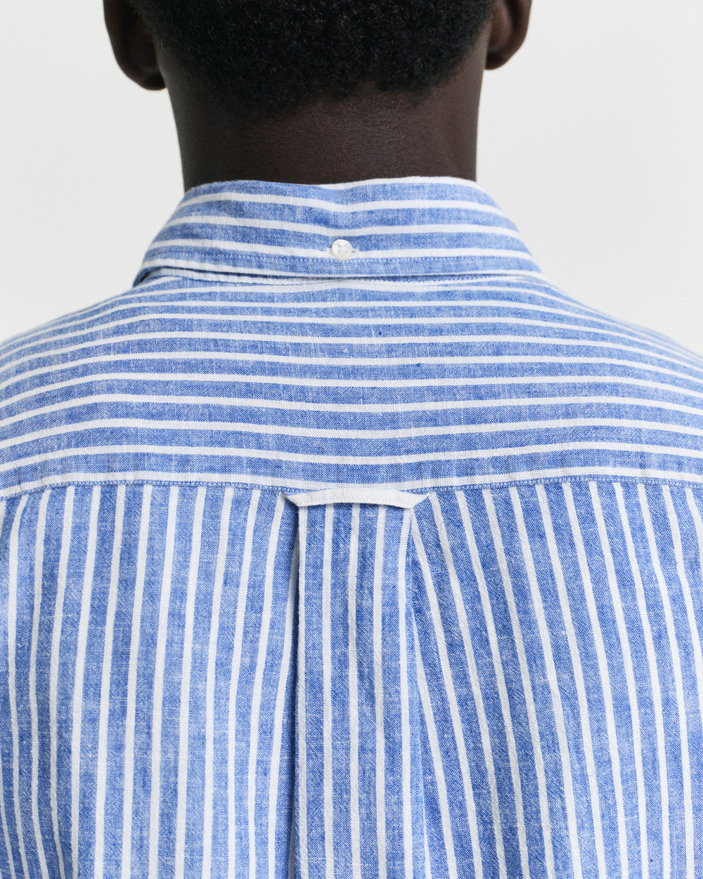 REG COTTON LINEN STRIPE SHIRT