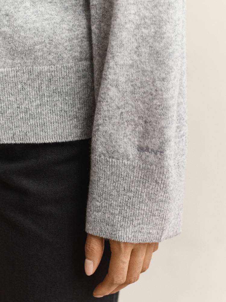 Superfine Lambswool Mockneck