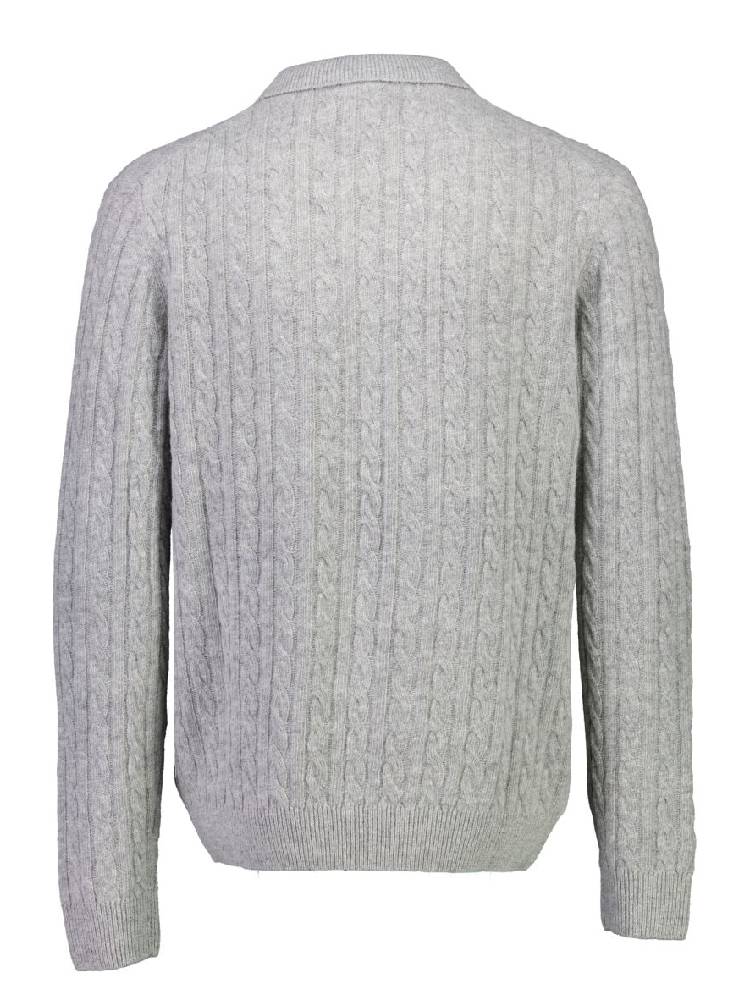 Lambswool L/s Button Polo