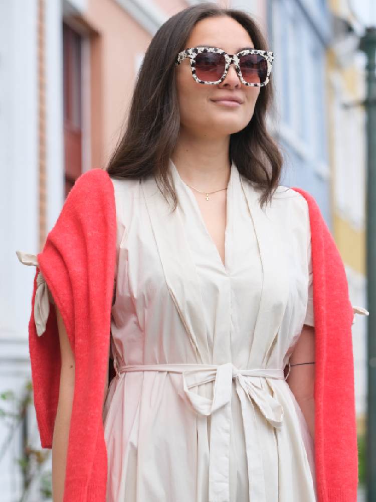 Stretch cotton dress