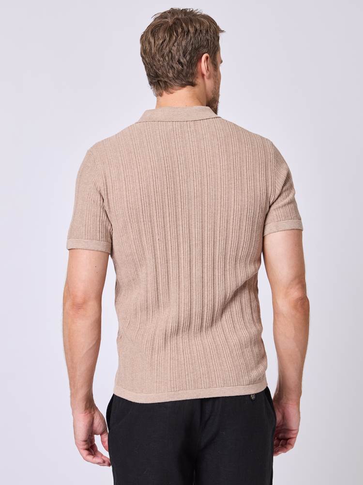 Crisp polocardigan