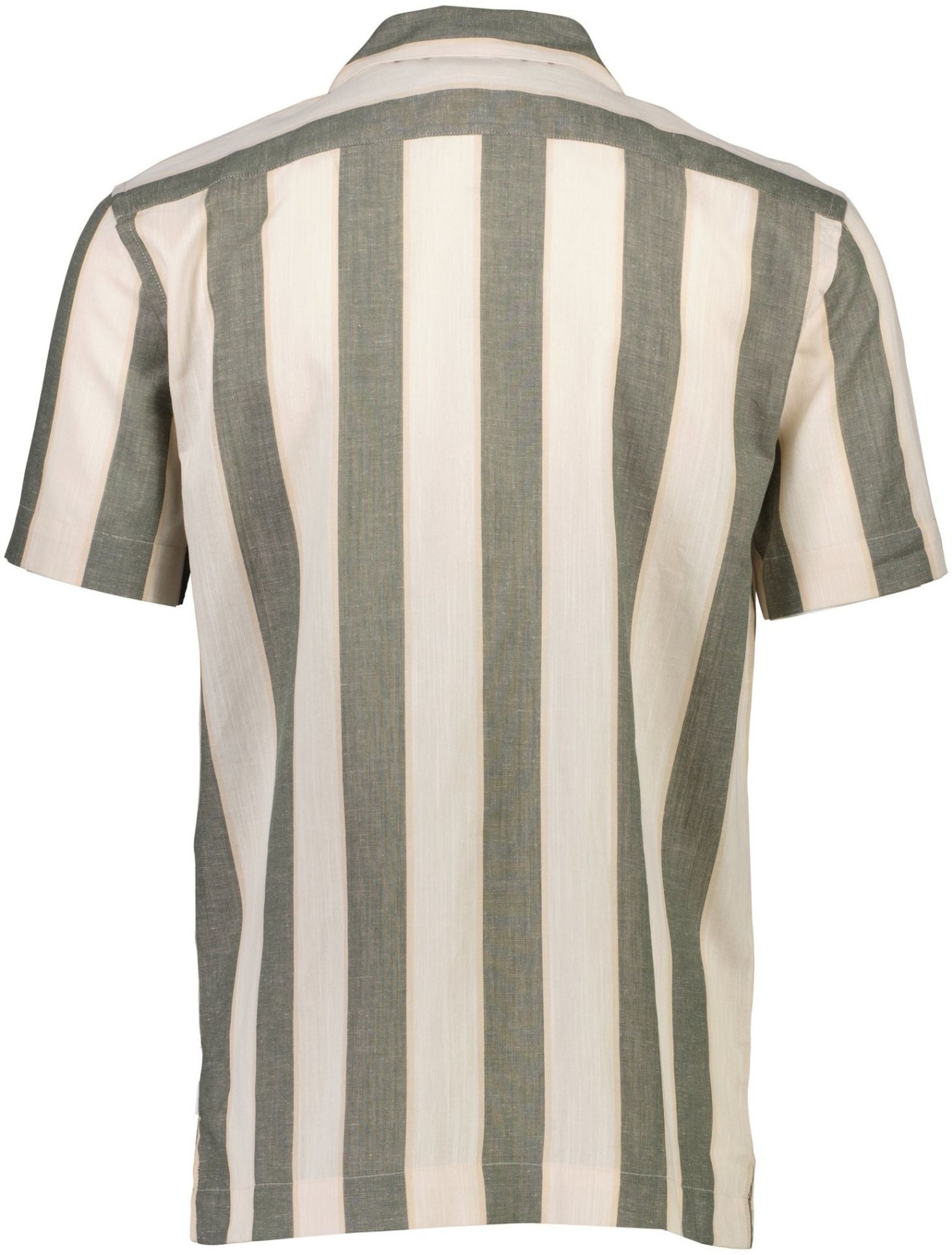 Striped linen/cotton shirt S/S