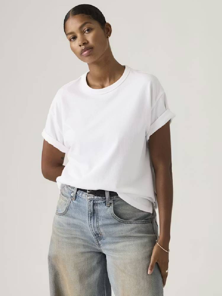 VINTAGE SS TEE BRIGHT WHITE HEAVYWEIGHT