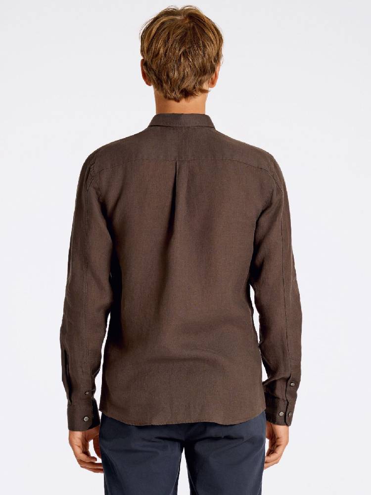 Pure linen L/S shirt