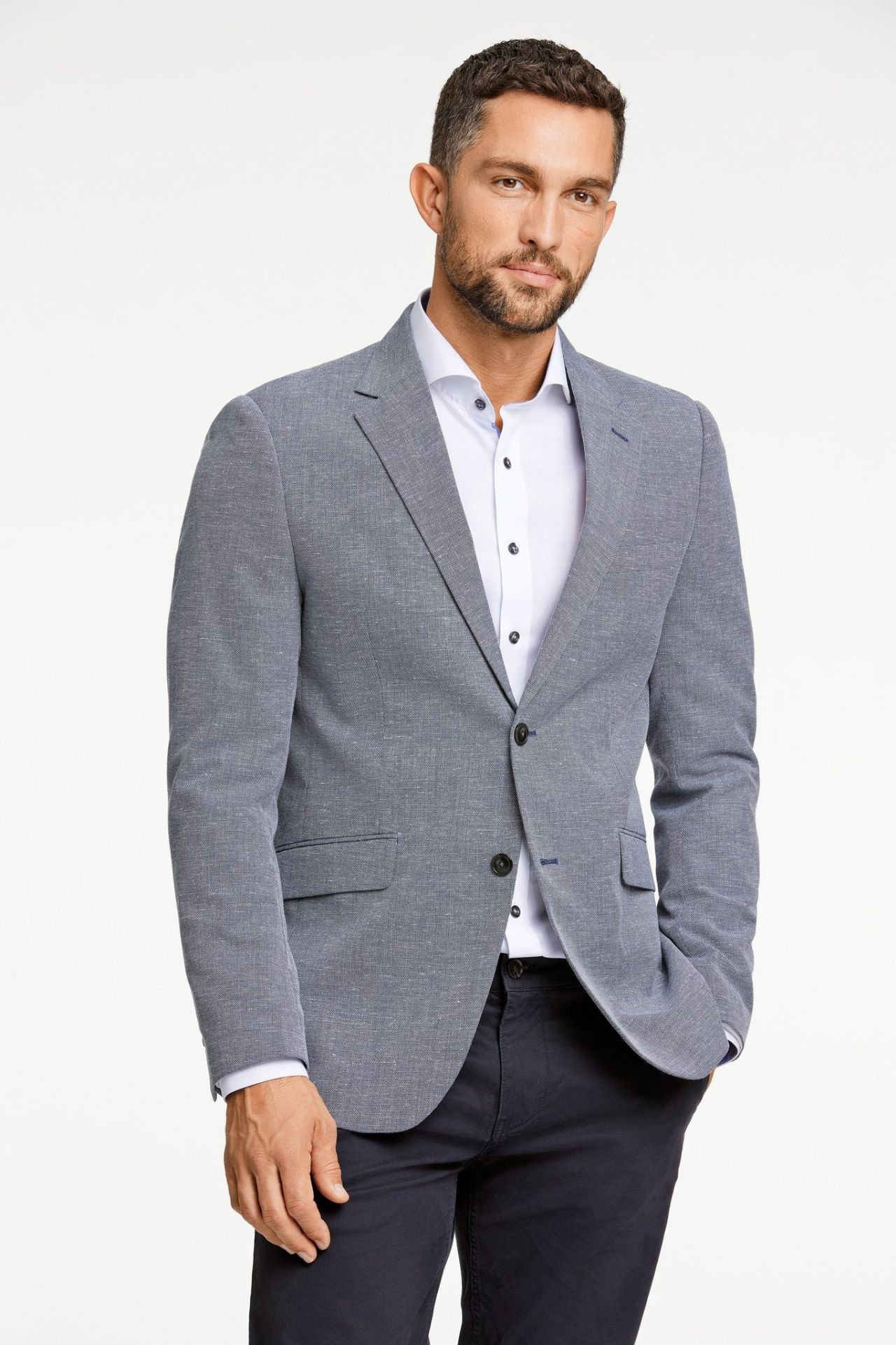 Linen mix blazer